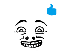 easy to use it! Reaction face -w- sticker #11596244