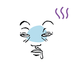 easy to use it! Reaction face -w- sticker #11596261