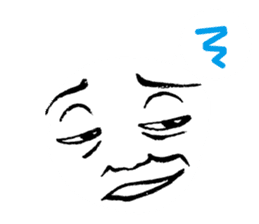 easy to use it! Reaction face -w- sticker #11596268