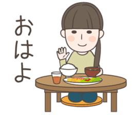 Rustic girl Sticker sticker #11596592