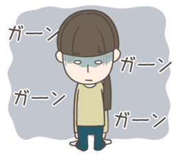 Rustic girl Sticker sticker #11596624