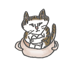 Lovely cat "Chibi" sticker #11596813