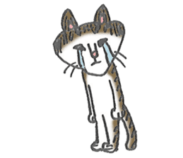 Lovely cat "Chibi" sticker #11596820