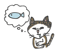 Lovely cat "Chibi" sticker #11596824