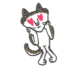 Lovely cat "Chibi" sticker #11596827