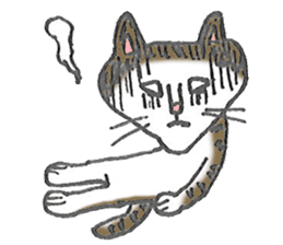 Lovely cat "Chibi" sticker #11596837