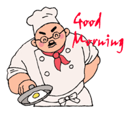 English good morning from handsome men sticker #11597089