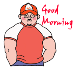 English good morning from handsome men sticker #11597102
