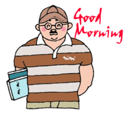 English good morning from handsome men sticker #11597106