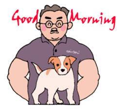 English good morning from handsome men sticker #11597111