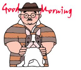 English good morning from handsome men sticker #11597116