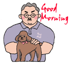English good morning from handsome men sticker #11597124