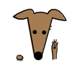 ITAGREMY : Face of Italian Greyhound. sticker #11597609