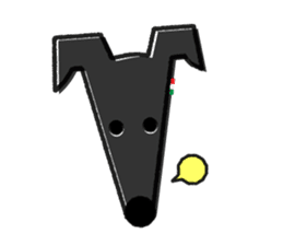 ITAGREMY : Face of Italian Greyhound. sticker #11597610