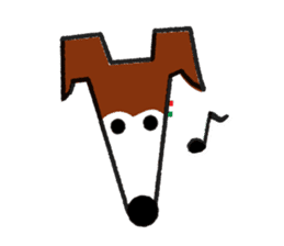 ITAGREMY : Face of Italian Greyhound. sticker #11597612