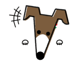 ITAGREMY : Face of Italian Greyhound. sticker #11597616