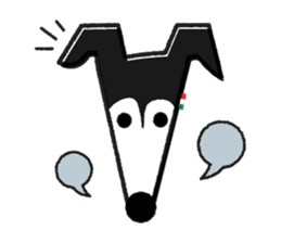 ITAGREMY : Face of Italian Greyhound. sticker #11597617