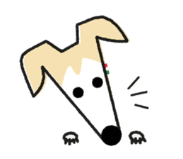 ITAGREMY : Face of Italian Greyhound. sticker #11597618