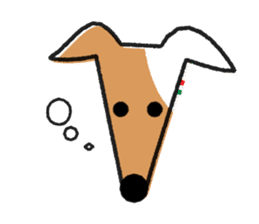 ITAGREMY : Face of Italian Greyhound. sticker #11597619