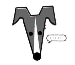 ITAGREMY : Face of Italian Greyhound. sticker #11597620