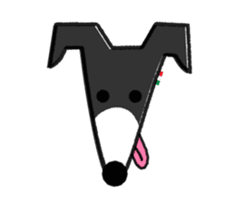 ITAGREMY : Face of Italian Greyhound. sticker #11597621