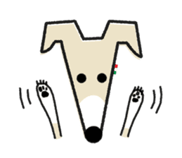 ITAGREMY : Face of Italian Greyhound. sticker #11597625