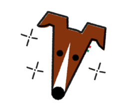 ITAGREMY : Face of Italian Greyhound. sticker #11597626