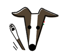 ITAGREMY : Face of Italian Greyhound. sticker #11597627