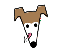 ITAGREMY : Face of Italian Greyhound. sticker #11597628