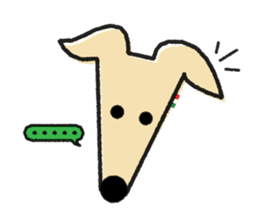 ITAGREMY : Face of Italian Greyhound. sticker #11597630