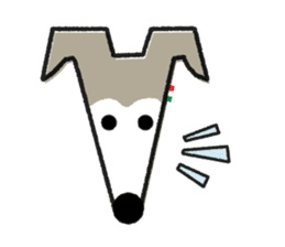 ITAGREMY : Face of Italian Greyhound. sticker #11597631