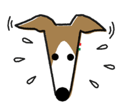ITAGREMY : Face of Italian Greyhound. sticker #11597635