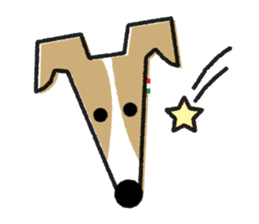 ITAGREMY : Face of Italian Greyhound. sticker #11597637