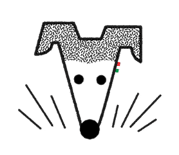 ITAGREMY : Face of Italian Greyhound. sticker #11597641