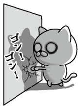 Lack of sleep of Cat sticker #11598259