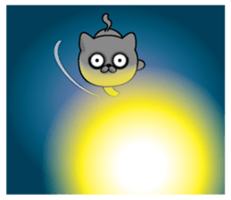 Lack of sleep of Cat sticker #11598269