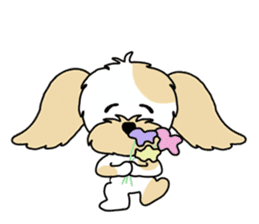 Mofu-mofu dog sticker #11598756