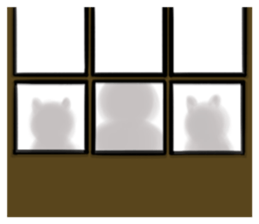 Cat three brothers sticker #11599115