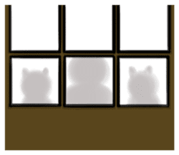 Cat three brothers sticker #11599115