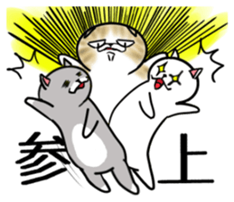 Cat three brothers sticker #11599120