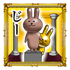 Golden Rabbit2 for rich man sticker #11599253