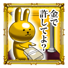 Golden Rabbit2 for rich man sticker #11599264