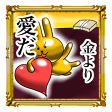 Golden Rabbit2 for rich man sticker #11599266