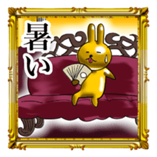 Golden Rabbit2 for rich man sticker #11599268