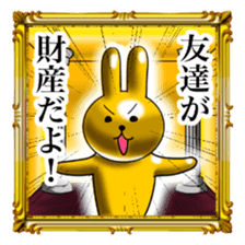Golden Rabbit2 for rich man sticker #11599271