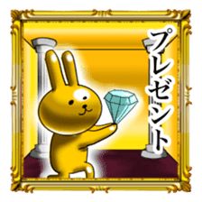 Golden Rabbit2 for rich man sticker #11599277