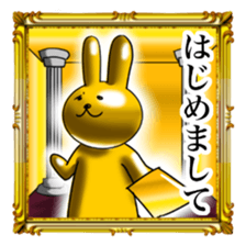 Golden Rabbit2 for rich man sticker #11599283