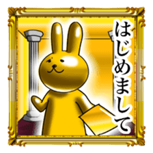 Golden Rabbit2 for rich man sticker #11599283