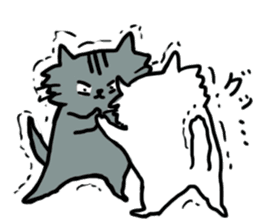 omochi cats & neat girl sticker #11599294