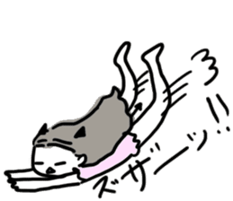 omochi cats & neat girl sticker #11599307